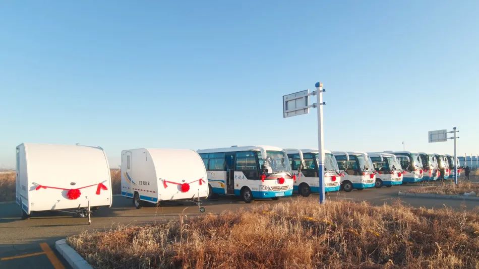 交车！rb88随行版考试车批量交付吉林省白城市公安局交管部门