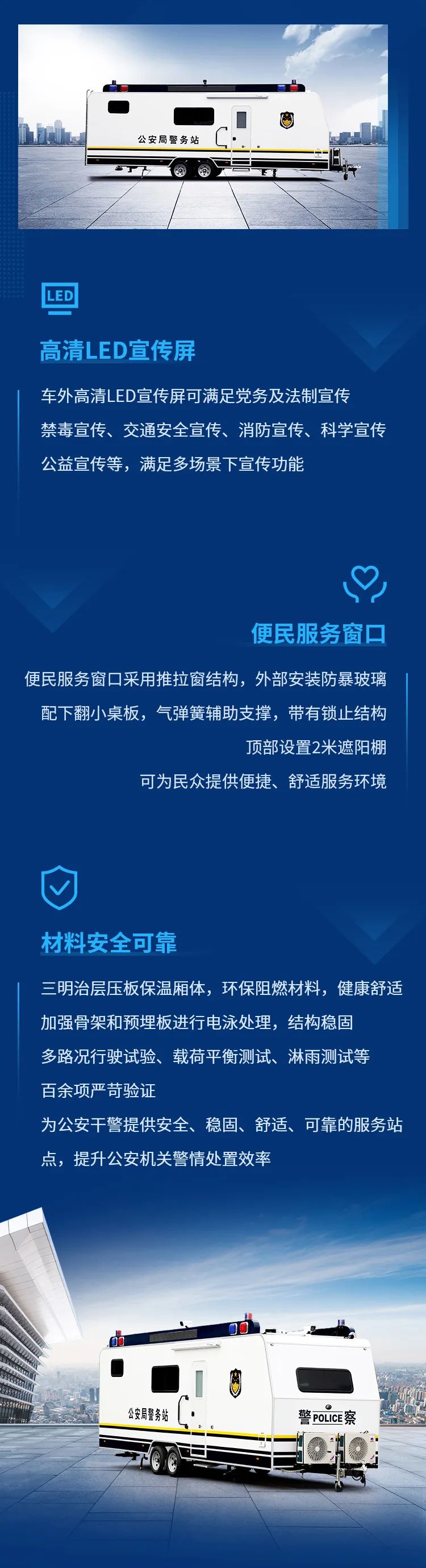 rb88随行版拖挂式方舱警务站——全能警务站点，全程守护平安中国